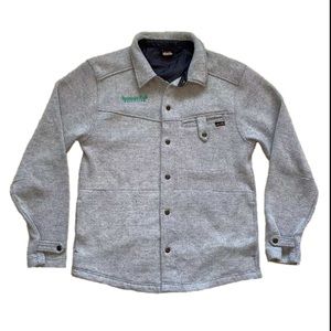 KAVU Men’s L • Wool Blend Coat Lined Jacket Gray Logo